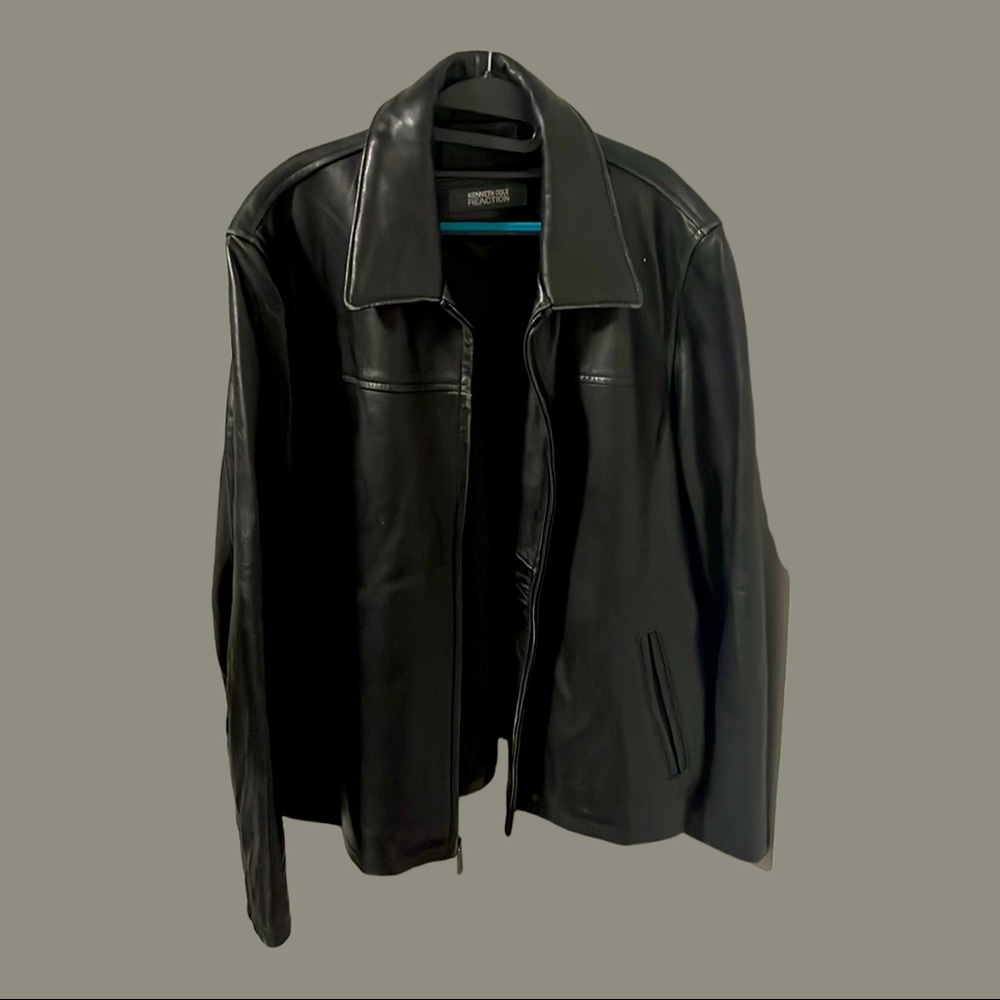 *EUC* Reaction by Kenneth Cole Men’s Soft Leather Jacket